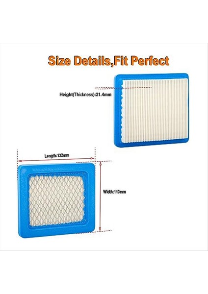 Briggs &amp Stratton Için Uygun 491588 Yedek Çim Biçme Makinesi Aksesuarları Çim Biçme Makinesi Hava Filtresi Kare Filtre Elemanları (Yurt Dışından) fiyatları