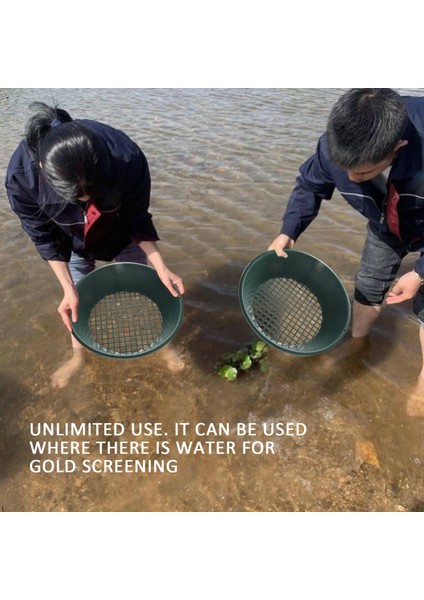 1pc Yeşil Altın Pan Sıfırlama Sınıflandırıcı Mesh Ekran Madenciliği El Sifter Metal Algılama Aracı Kayma Sınıflandırıcısı 34X34X10CM (Yurt Dışından) indirimleri