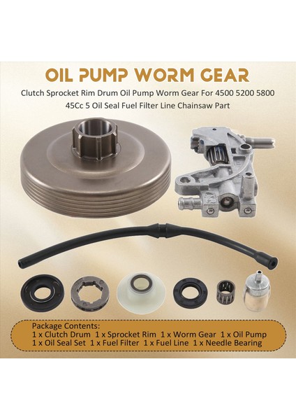 Debriyaj Zincir Dişli Davul Yağ Pompası Solucan Dişli Çin Için 4500 5200 5800 45CC 5 Yağ Salonu Yakıt Filtresi Hattı Şarap Pisti (Yurt Dışından) fırsatları