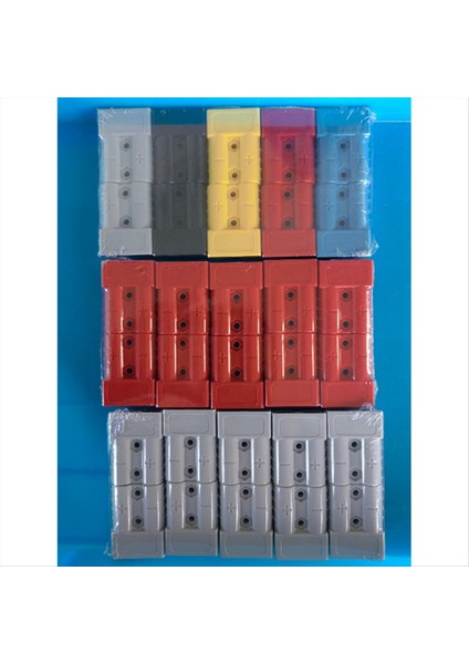 10PCS Anderson Tarzı Fiş Konektörü 50A Anderson Tutamaç Forklift Pil Şarjı Hızlı Konektörler Kiti Gri (Yurt Dışından) fiyatları