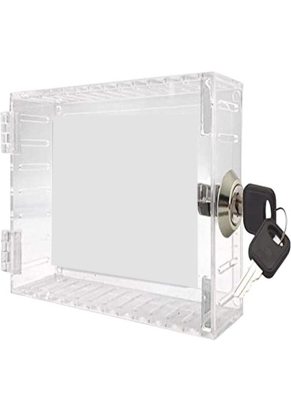Termostat Kilit Kutusu Evrensel Termostat Kapağı Kilit Kutu Koruması Duvardaki Termostat Için Anahtarlı (Yurt Dışından)