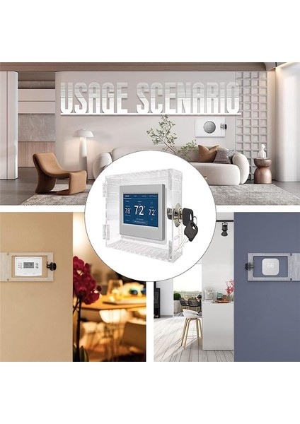 Termostat Kilit Kutusu Evrensel Termostat Kapağı Kilit Kutu Koruması Duvardaki Termostat Için Anahtarlı (Yurt Dışından) indirimleri