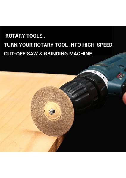 10 Adet Elmas Kesme Tekerleği Kesme Diskleri Kapalı Döner Aletler Titanyum Kaplama Elmas Tekerleği Ile/mandrel 35MM (Yurt Dışından) modelleri