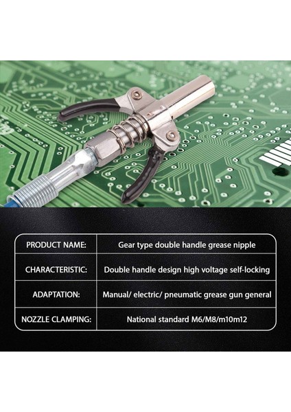 30 cm Hortum Dişli Gres Nozul Ağır Hızlı Hızlı Salınma Gres Kuplörü 10000PSI Iki Pres Aksesuar (Yurt Dışından) fiyatları