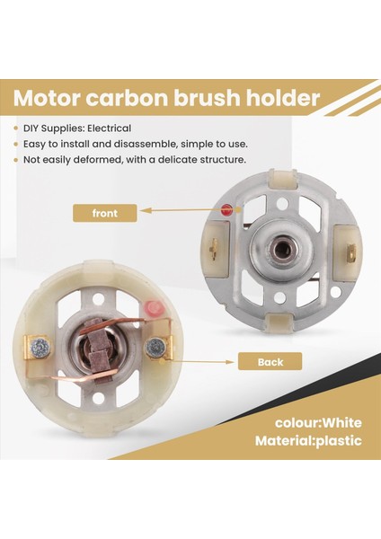 2pcs RS550 Bakır Fırça Şarj Matkaplı Motor Motor Elektrikli Tornavida Fırça Tutucu (Yurt Dışından) fırsatları