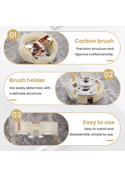 2pcs RS550 Bakır Fırça Şarj Matkaplı Motor Motor Elektrikli Tornavida Fırça Tutucu (Yurt Dışından) indirimleri