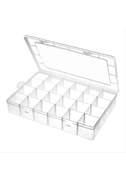 Büyük 24 Izgara Plastik Organizatör Kutusu Ayarlanabilir Bölücüler Mücevherler Için Net Saklama Kutusu Sanat Diy El Sanatları Washi Bantlar (Yurt Dışından)