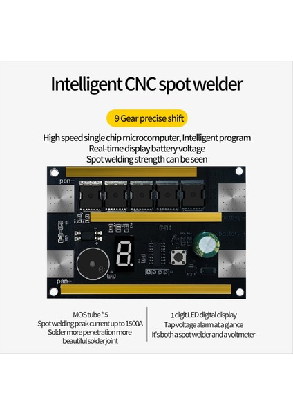 18650 Lityum Pil Nokta Kaynakçı Kalem Kontrol Kartı Dokunmatik Kaynak Makinesi 12V Otomatik Nokta 9 Hızlı Çıkış Modülü B (Yurt Dışından) indirimleri