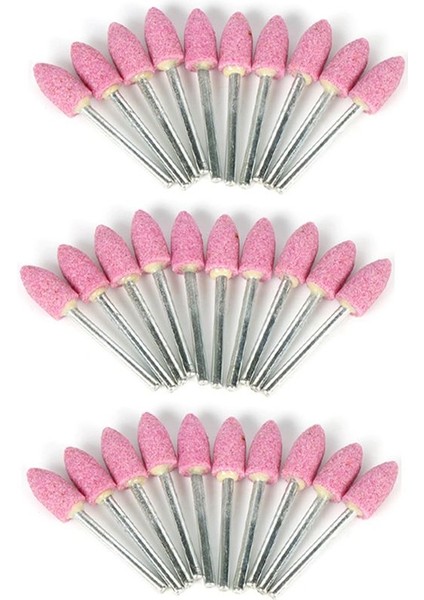 30PCS Dremel Aksesuarları Için Aşındırıcı Monte Taş Taşlama Taş Tekerlek Kafası Dremel Rotary Araçları Kurşun Şeklindeki Pembe (Yurt Dışından)
