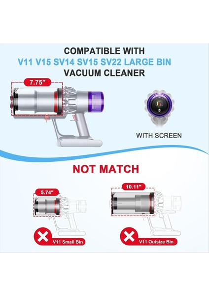 Dyson V11 V15 SV14 SV15 SV22 Vakum Süpürge Parçaları T8 Tornavida Parçası 970050-01 (Yurt Dışından) fırsatları