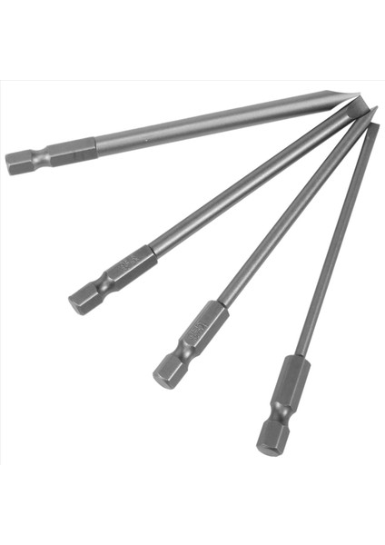 16PCS Uzun Uzun Manyetik Tornavida Bitleri Set Slotted+Çapraz+Hex+Torx Matkap Bit Seti 1/4 Inç Hex Shank 100MM Uzunluk (Yurt Dışından)
