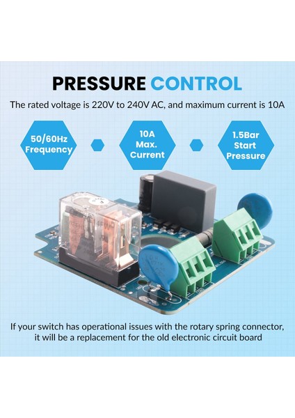 AC220V-240V Su Pompası Kontrolör Anahtarı Otomatik Basınç Kontrol Modülü Anahtar Basınç Kontrol Devre Kart (Yurt Dışından) indirimleri
