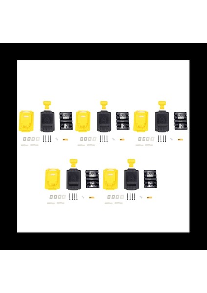Dewalt 20V DCB201 DCB203 DCB204 DCB200 18V Li-Ion Pil Kapağı Için 5x Pil Yedek Plastik Kasa 3A 4A 5A Için (Yurt Dışından)