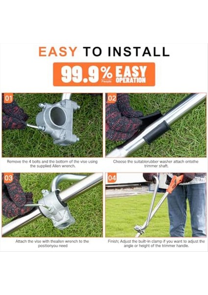 Düzeltici Sapı Ergonomik Düzeltici Sapı Stant Kelepçesi ile Uzatma Çok Işlevli Bahçe Çim Biçme Makinesi Sapı (Yurt Dışından) modelleri