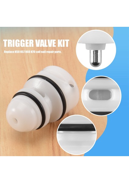 Tva6 Tetikleyici Valf Kiti Tva1 Değiştirme Fit Nailer RN46 RN45 N60 BT35 BT50 CN80548 CN55 CN70 CN80 MV11 (1 Paket) (Yurt Dışından) indirimleri