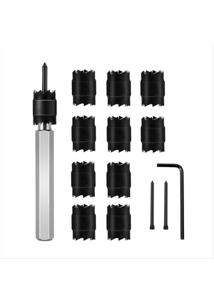 Kaynak Spot Çıkarma Matkap 13 Parçalı Spot Kaynak Matkap Seti Elektrikli Aracı Altıgen Saplama Matkap Bit (Yurt Dışından)
