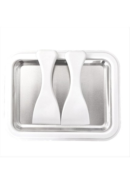 Kızarmış Yoğurt Makinesi Ev Yapımı Mini Kızarmış Buz Makinesi Anında Soğuk Plaka Haddelenmiş Dondurma Beyaz Yapmak Için Ideal (Yurt Dışından)