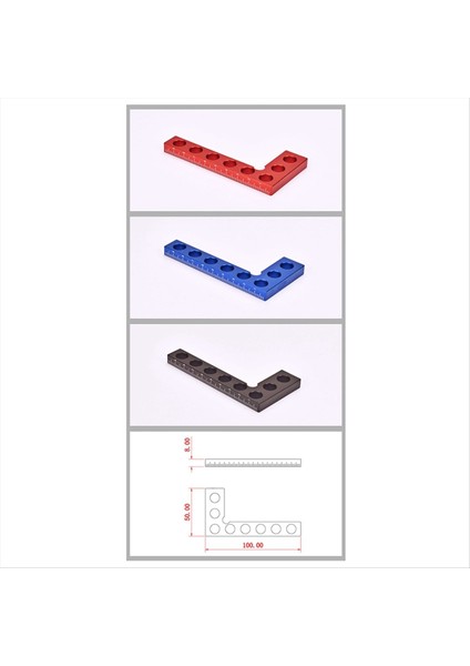 Alüminyum Alaşım Liği Cetvel 90 Derece Sağ Açılı Cetvel Ölçüm Aracı Işaretleme Cetvel Açısı Cetvel Ağaç Işleme Araçları Mavi (Yurt Dışından) modelleri