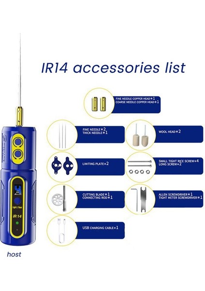IR14 Cep Telefonu Ekranı Oca Tutkal Eşit Elektrikli Kesme Öğütücü Ileri ve Ters 4 Dişlileri Ayarlanabilir (Yurt Dışından) modelleri
