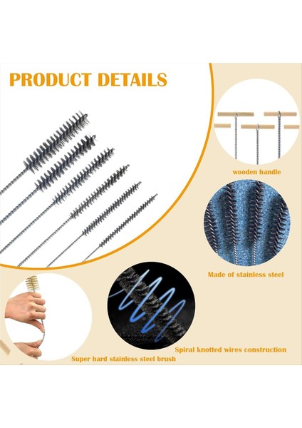 6 Adet Matkap Deliği Fırçası Set Delik Fırçası Temizleme Fırçası Boru Temizleyici Fırça Paslanmaz Çelik Delik Fırçalar Temizleme Fırçası (Yurt Dışından) modelleri