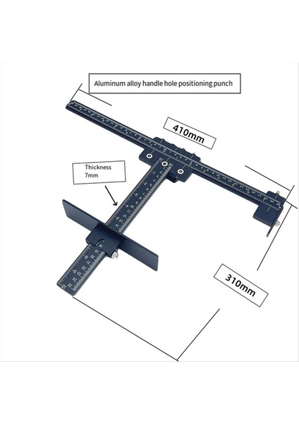 Sap Yumruk Bulucu Ayarlanabilir Dolap Donanım Jig Dolap Kapı Kolu Konumlandırma Yumruk Sapı Tatbikat Kılavuzu Bulucu B (Yurt Dışından) fırsatları