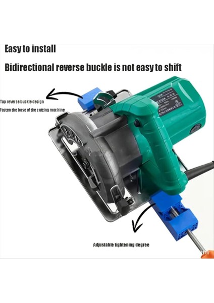 Açıkçası Ayarlanabilir Kesme Makinesi Taban Kılavuzu Elektrik Dairesel Testere Freze Konumlandırma Kelepçesi Ahşap Kesme Kılavuzu (Yurt Dışından) indirimleri