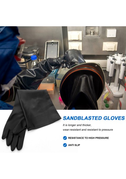 Sandblast Dolap Eldivenleri Için Kum Patlatma Eldivenleri 60X20CM (Yurt Dışından) fırsatları