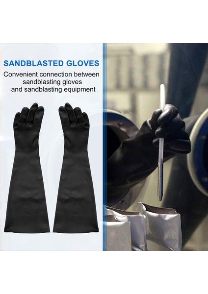 Sandblast Dolap Eldivenleri Için Kum Patlatma Eldivenleri 60X20CM (Yurt Dışından) indirimleri