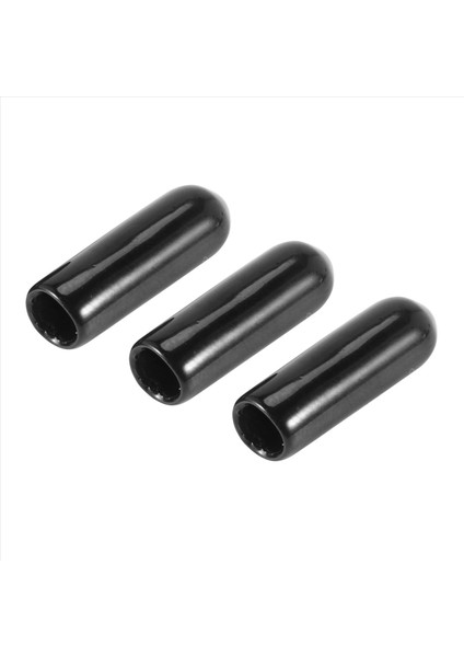 300PCS Kauçuk Uç Kapakları 4mm Kimlik Pvc Yuvarlak Tüp Cıvatası Kapağı Kapak Vidalı Iplik Koruyucular Siyah (Yurt Dışından) modelleri