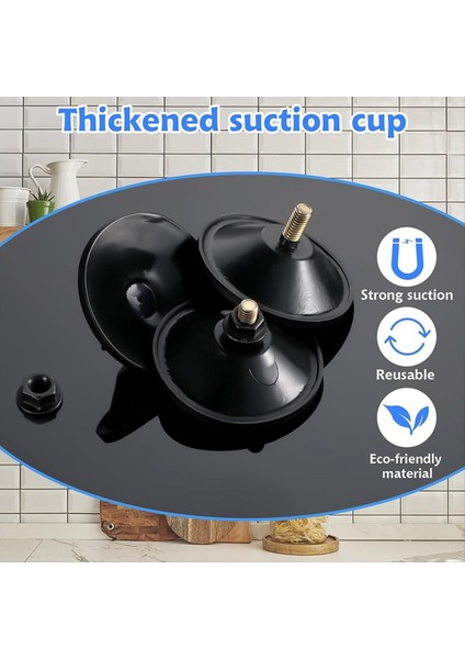 6 Adet Küçük Vantuzlar Cam Için Güçlü Emme Bardağı Siyah 2 2 Inç Pencere Pedleri Vidalı (Yurt Dışından) fırsatları