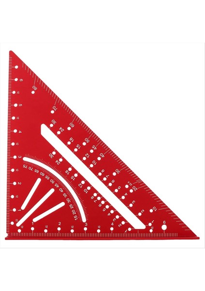Carpenter Meydanı 7inch T Kare Çok Amaçlı Marangoz Araçları Kare Prestor Curtur Mynsıge Gauge Saw Gauge Kırmızı (Yurt Dışından)