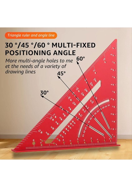 Carpenter Meydanı 7inch T Kare Çok Amaçlı Marangoz Araçları Kare Prestor Curtur Mynsıge Gauge Saw Gauge Kırmızı (Yurt Dışından) modelleri