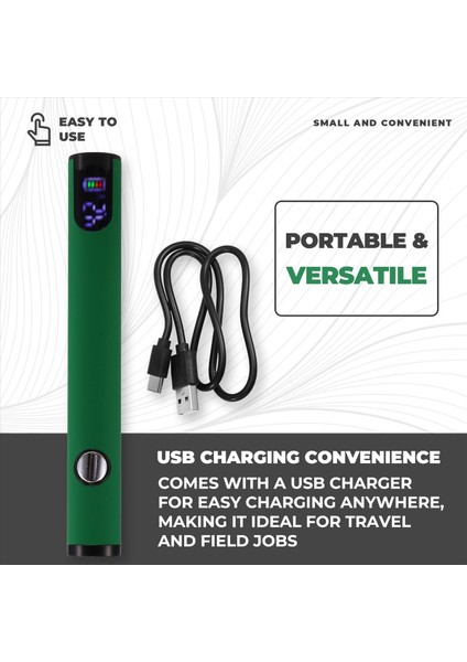 510 Iplik Pil Sepeti Kalem Başsız Elektrikli Havza Ayarlanabilir Sıcaklık Mini Lehimleme Demir Kiti Yeşil (Yurt Dışından) fırsatları