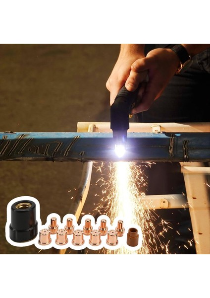 12PCS Plazma Elektrot Kesici Tipleri Kesim Kesim Sarf Malzemesi Versa-Cut 40 Kesici Için Uyumlu (Yurt Dışından) fiyatları