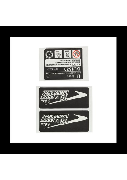 20 Set BL1830 Etiket Lityum Iyon Pili 18V 5 0AH Etiket Etiketi Makita 18V Pil Logosu Için Uygun (Yurt Dışından) fiyatları