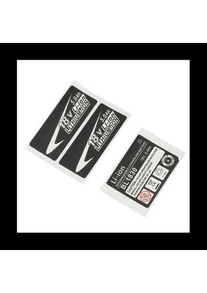 20 Set BL1830 Etiket Lityum Iyon Pili 18V 5 0AH Etiket Etiketi Makita 18V Pil Logosu Için Uygun (Yurt Dışından) modelleri