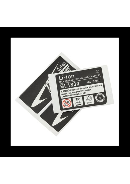 20 Set BL1830 Etiket Lityum Iyon Pili 18V 5 0AH Etiket Etiketi Makita 18V Pil Logosu Için Uygun (Yurt Dışından) fırsatları