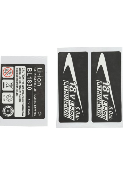 10 Set BL1830 Etiket Lityum Iyon Pili 18V 6 0AH Etiket Etiketi Makita 18V Pil Logosu Için Uygun (Yurt Dışından) fiyatları