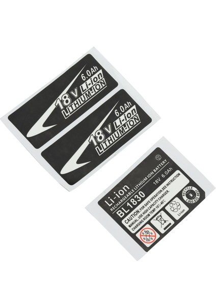 10 Set BL1830 Etiket Lityum Iyon Pili 18V 6 0AH Etiket Etiketi Makita 18V Pil Logosu Için Uygun (Yurt Dışından) modelleri