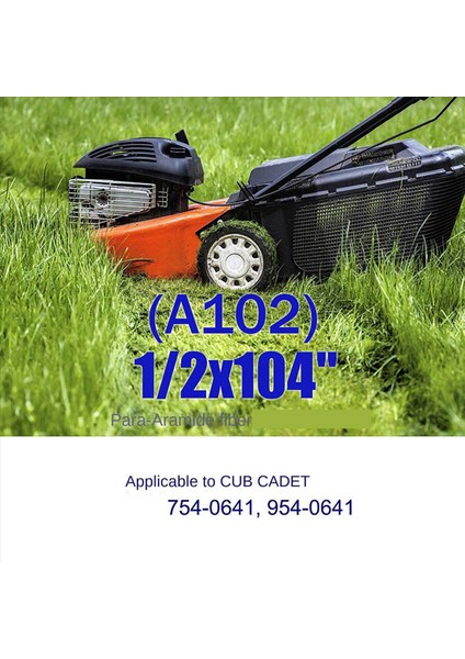 5x Biçme Kemeri Aramid Fiber John Deere GX20072 754-04219 954-04219 Cub Cadet 754-0641 1/2X104 Inç (Yurt Dışından) indirimleri