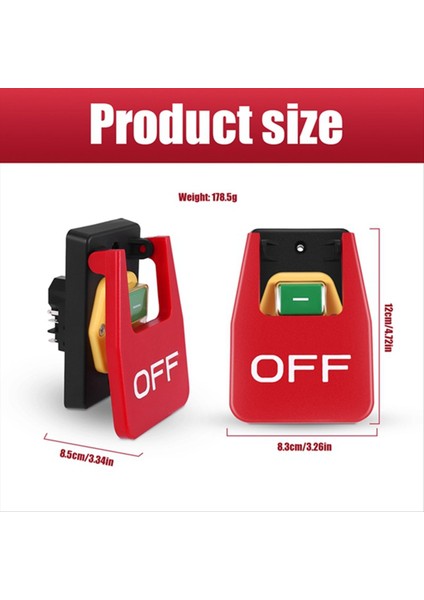 Kırmızı Kapakta Kapalı Acil Duruş Itme Düğmesi Anahtarı 250V16AKOWER-OF-OF-OF-OF-OF-OF-OF-OF-OF-OF-OF-OF-OF-OF-OF-OF-OFF (Yurt Dışından) fırsatları