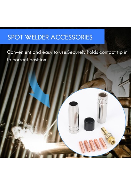 9pcs/set 15AK Mıg/mag Kaynak Meme Iletişim Uçları 0 8X25MM M6 Gaz Konnektör Tutucu AD068+ (Yurt Dışından) modelleri