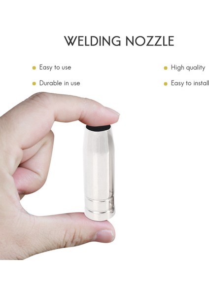 9pcs/set 15AK Mıg/mag Kaynak Meme Iletişim Uçları 0 8X25MM M6 Gaz Konnektör Tutucu AD068+ (Yurt Dışından) indirimleri