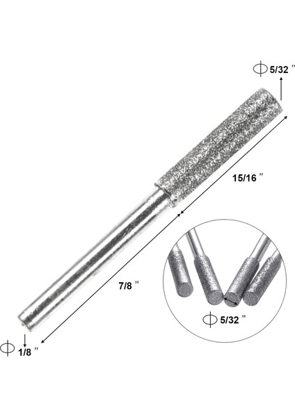 30 Adet Testere Bileme Taşları Taşlama Taş Dosya 5/32 Inç/ 4 mm ve 50 Adet Burr Taşlama Taş Dosyası (Yurt Dışından) indirimleri