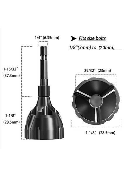 2x Hex-Shank Deburıng Harici Pah Aracı Hızlı Bırakma Çengelleme Paplama Matkap Bit Bolt 3-20MM Için (Yurt Dışından) fırsatları