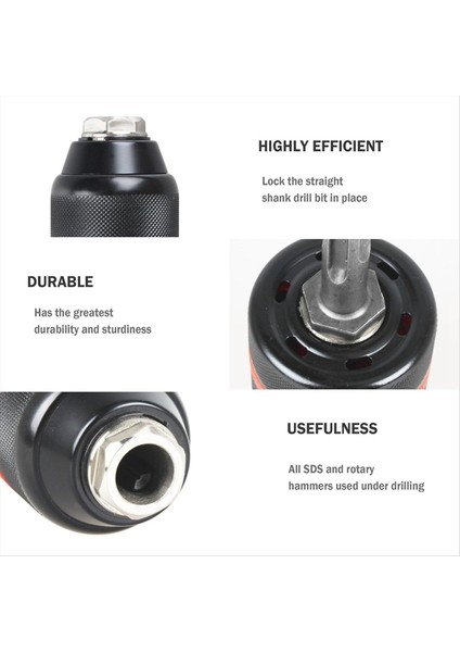 3 Jaw Sds Bosch Serisi Için Chuck Adaptörü Sds-Plus Hammers Sds-Plus Shank ile 3-Jaw 1/2 Inç Anahtarsız Chuck (Yurt Dışından) fiyatları