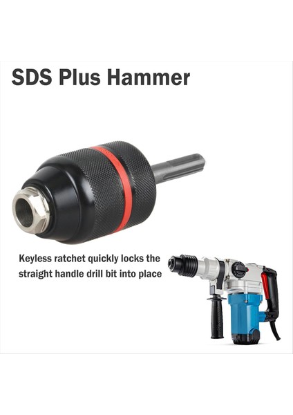 3 Jaw Sds Bosch Serisi Için Chuck Adaptörü Sds-Plus Hammers Sds-Plus Shank ile 3-Jaw 1/2 Inç Anahtarsız Chuck (Yurt Dışından) modelleri