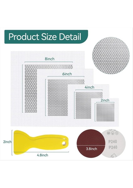 Alçıpan Tamir Yaması Kiti 18 Pcs 2/4/6/8 Inç Alüminyum Elyaf Örgü Spackle Duvar Reapair Yama Kiti (Yurt Dışından) indirimleri