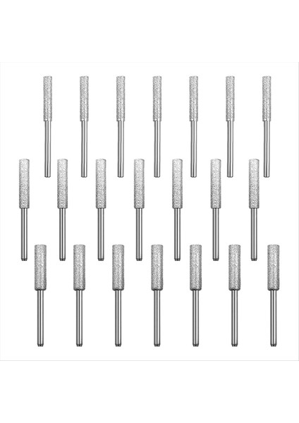 21PCS Elmas Chainsaw Bileme 1/8inch Sertlik Burr Taşlama Taş Testere Bileme Kiti (Yurt Dışından)