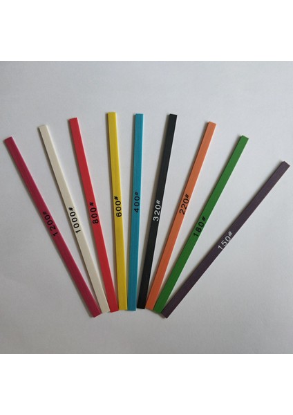9 Adet 100 x 4 x 1mm Fiber Whetstone Süper Seramik Kalıp Parlatma + 1 Parça Kelepçe Braketi (Yurt Dışından) indirimleri